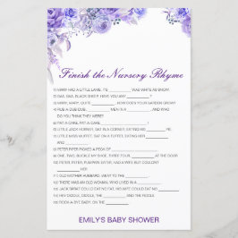 Editável Concluir a Rhyme do Enfermeiro com Respos