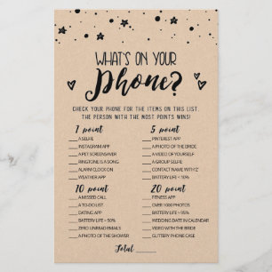 Editável O que há no seu telefone Bridal Party