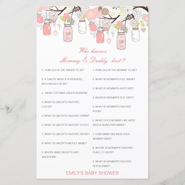 Editável que conhece melhor Mamãe e Pai (Frente)