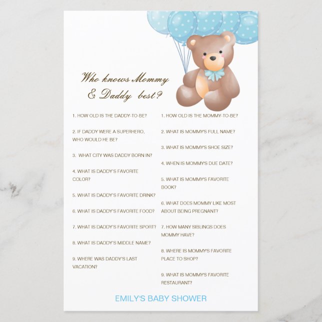 Editável que conhece melhor Mamãe e Pai (Frente)