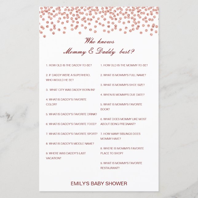 Editável que conhece melhor Mamãe e Pai (Frente)