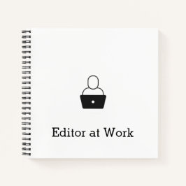 Editor no Bloco de Notas de Trabalho