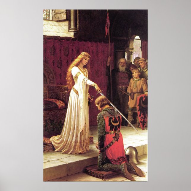 Edmund Blair Leighton: O Poster de Accolade (Frente)