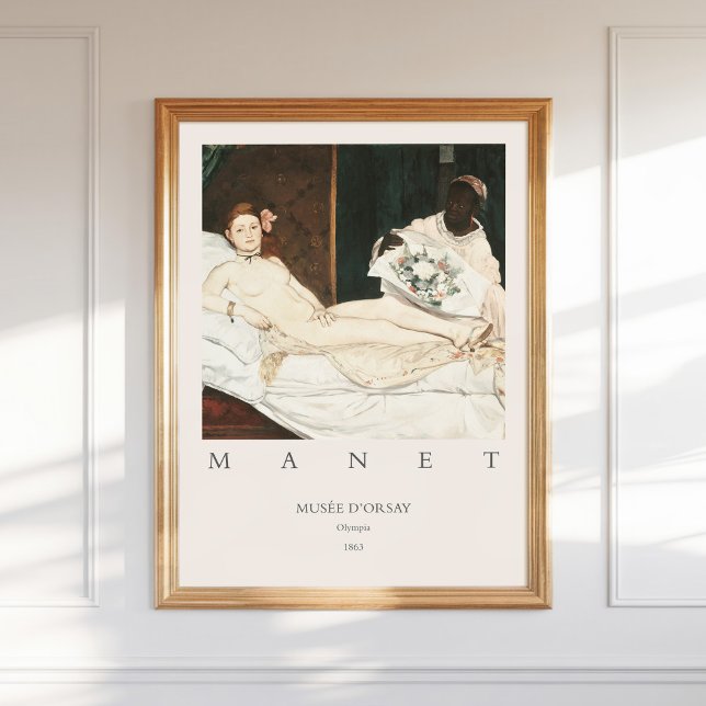 Edouard Édouard Manet Olympia 1863 Art Impressão (Criador carregado)