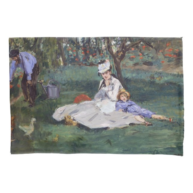 Edouard Manet - A família Monet em seu jardim (Frente)