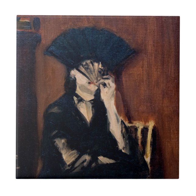 Edouard Manet - Berthe Morisot com um Leque (Frente)