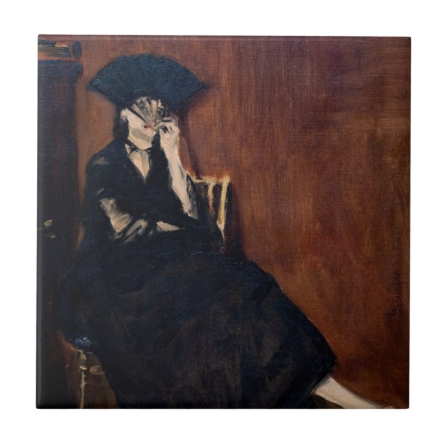 Edouard Manet - Berthe Morisot com um Leque (Frente)