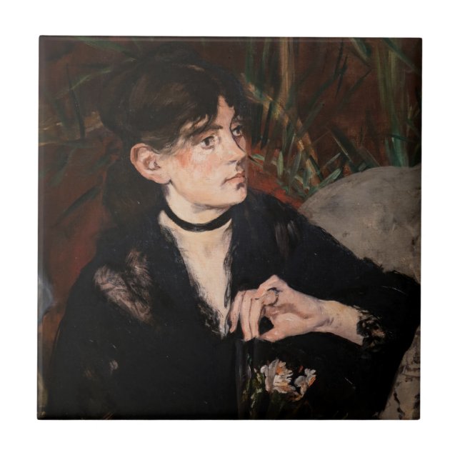 Edouard Manet - Berthe Morisot com um Leque 1874 (Frente)