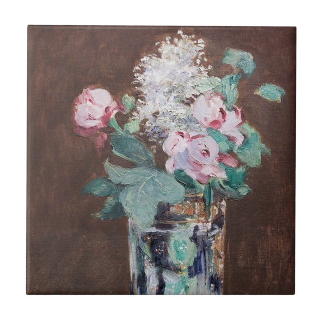 Edouard Manet - Flores em um Vaso de Cristal (Frente)