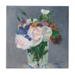 Edouard Manet - Flores em um Vaso de Cristal