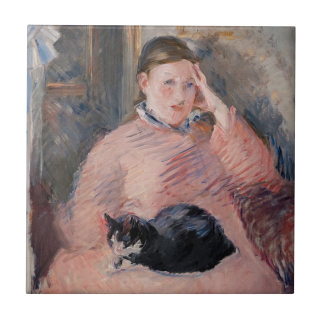 Edouard Manet - Mulher com um Gato (Frente)