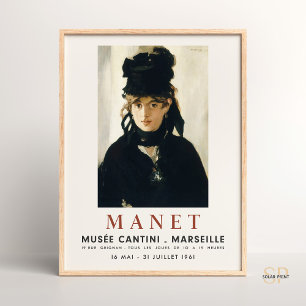 Édouard Manet Retrait Berthe Morisot Art Impressão