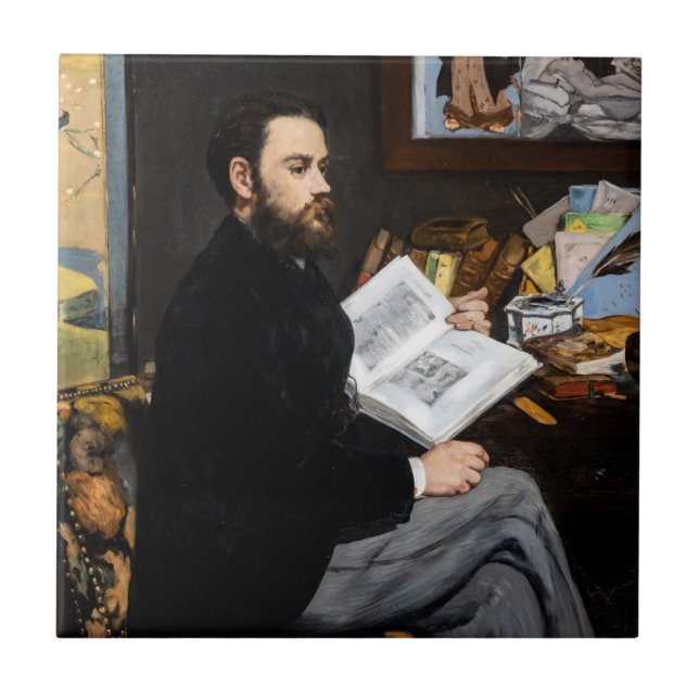Edouard Manet - Retrato de Emile Zola (Frente)