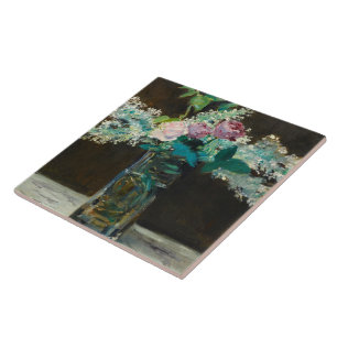 Edouard Manet Vase de Lilases e Rosas Brancos