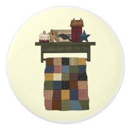 Edredão no botão da gaveta da cremalheira