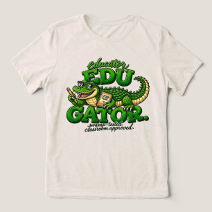 educador gator aligátor professor de volta às aula
