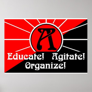 eduque agitam organizam o poster
