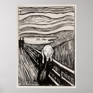 Edvard Munch, A Famosa Do Impressão Do Lithógraf