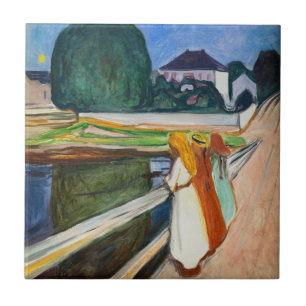 Edvard Munch - As Meninas na Noite Branca da Ponte