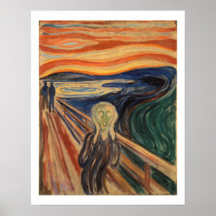 Edvard Munch, O Poster De Pintura Do Gritar
