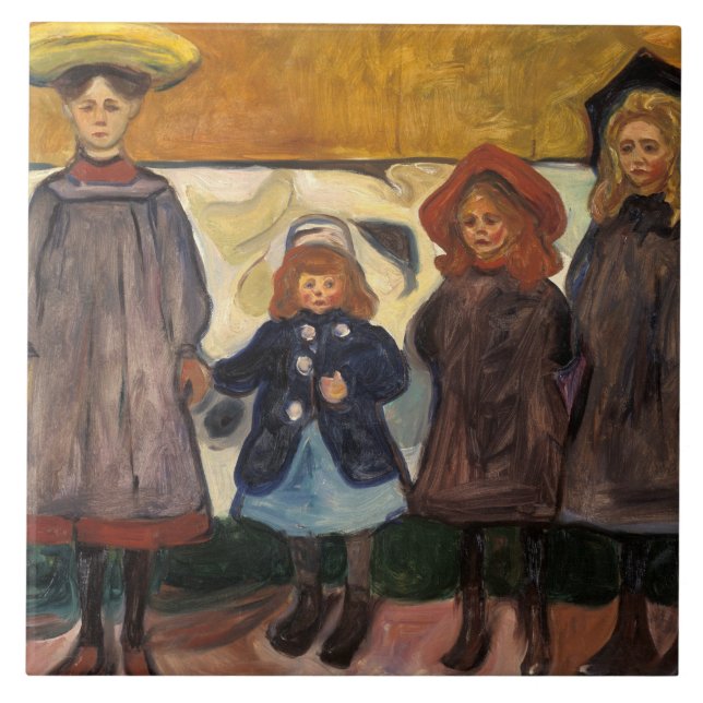 Edvard Munch - Quatro Meninas em Asgardstrand (Frente)