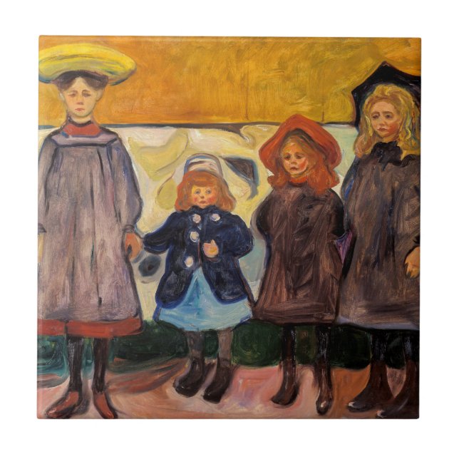 Edvard Munch - Quatro Meninas em Asgardstrand (Frente)