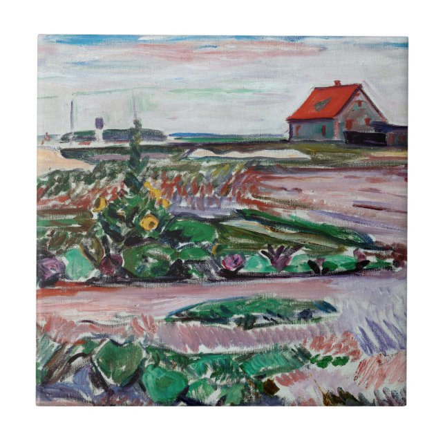 Edvard Munch - Seashore. Paisagem perto de Lubeck (Frente)