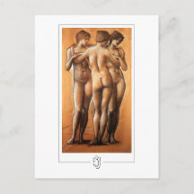 Edward Burne-Jones #251 - Cartão postal de arte fi