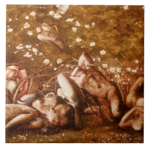 Edward Burne-Jones - Estudo para os Cavaleiros Dor