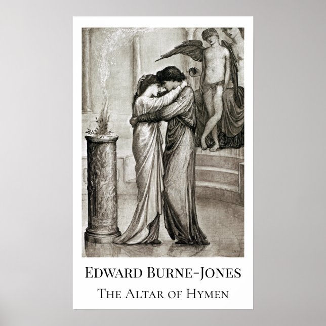 Edward Burne-Jones O Altar do Hymen Poster (Frente)