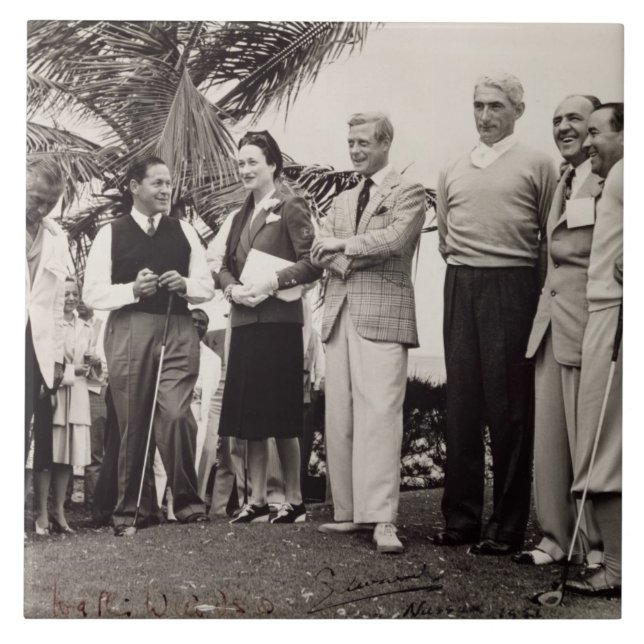 Edward, duque de Windsor (1894-1972) e de Wallis, (Frente)