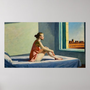 Edward Hopper Girl Wall Art Design Poster