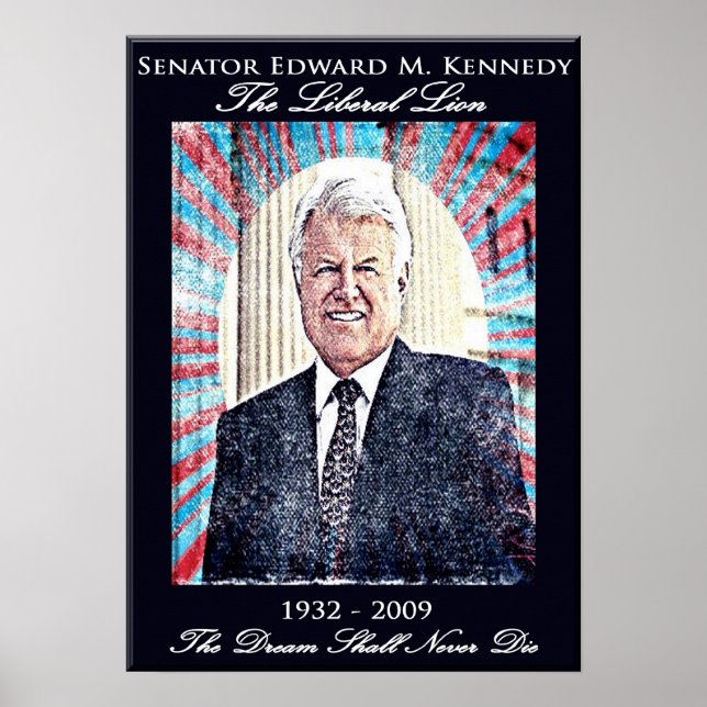 Edward Kennedy - Poster comemorativo (Frente)