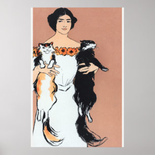 Edward Penfield Ilustração de uma Poster de Mulher
