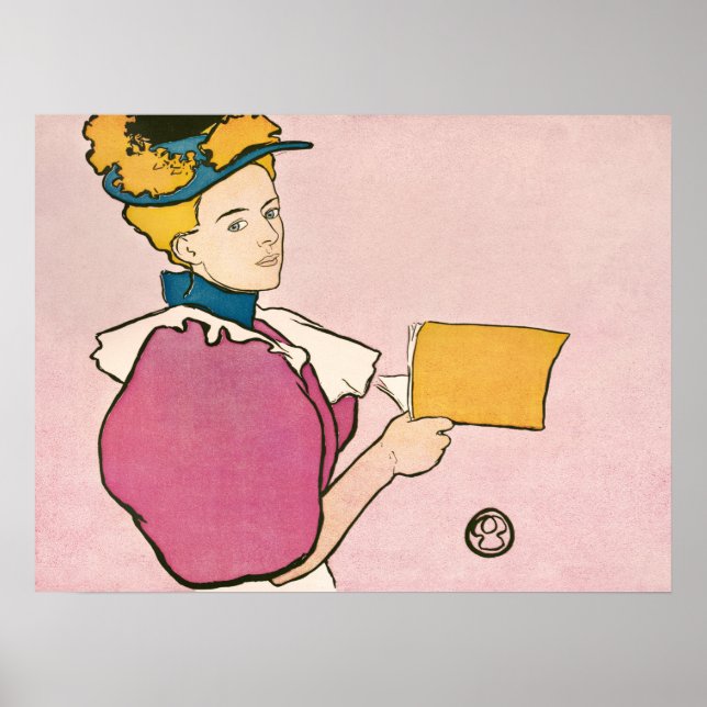 Edward Penfield Ilustração de uma Poster de Mulher (Frente)