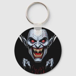 Eerie Vampire Face Chaveiro