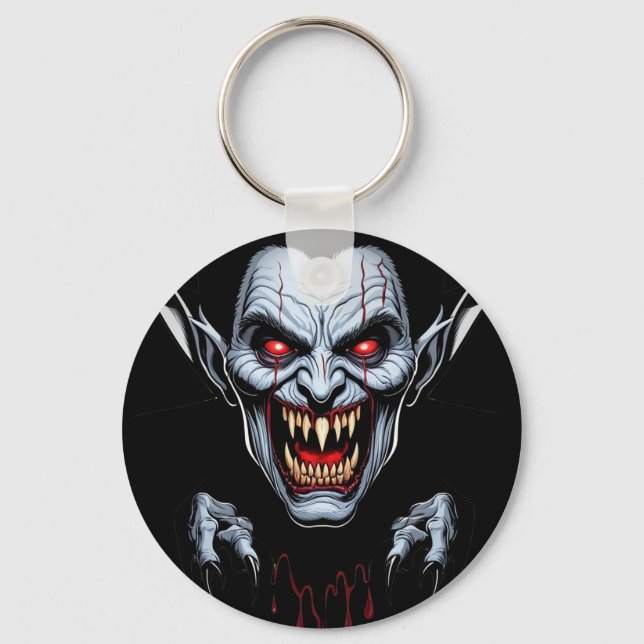 Eerie Vampire Face Chaveiro (Frente)