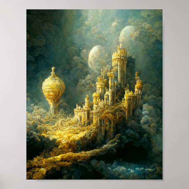 Eethal Castle 5 Fantasy Art Poster (Frente)
