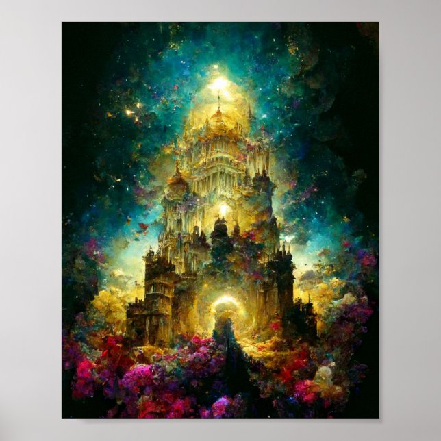 Eethal Castle 8 Fantasy Art Poster (Frente)