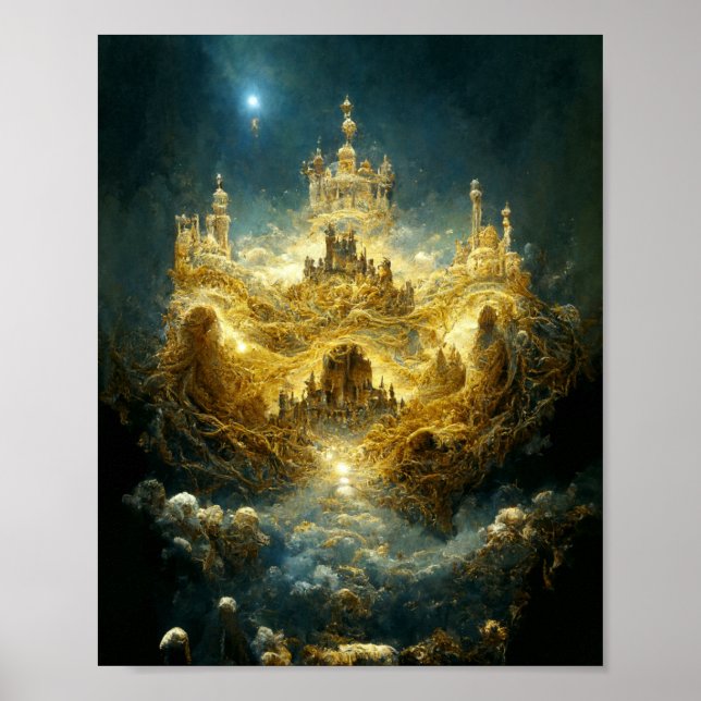 Eethal Castle Fantasy Art Poster (Frente)
