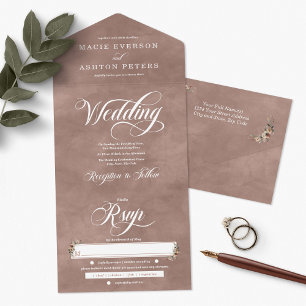 Eethal Elegance Rosewood Boho Watercolor Casamento