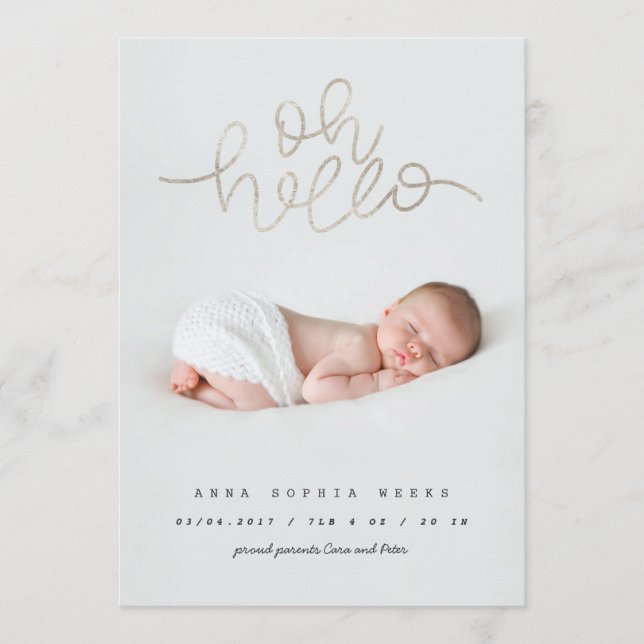 Efeito de folha prateada de bebê (Frente)