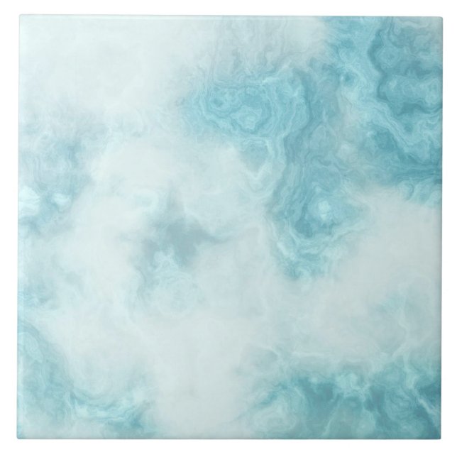 Efeito de mármore branco azul (Frente)