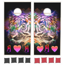 Efeito de Neon TIGER do Cornhole Set
