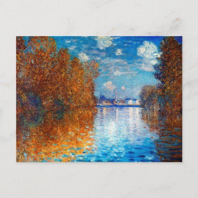 Efeito de Outono em Argenteuil por Monet Cartão Po (Frente)