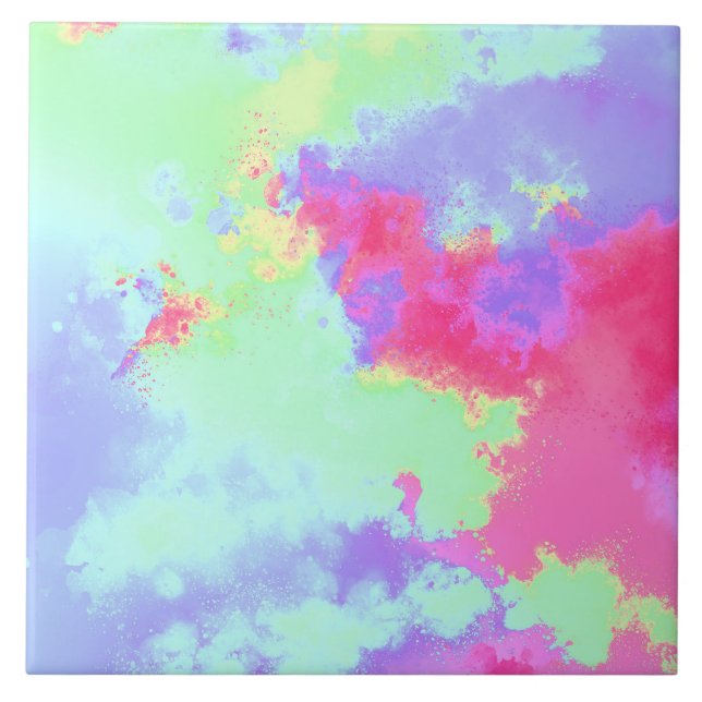 Efeito de Splatter de Pintura do Arco-Íris (Frente)