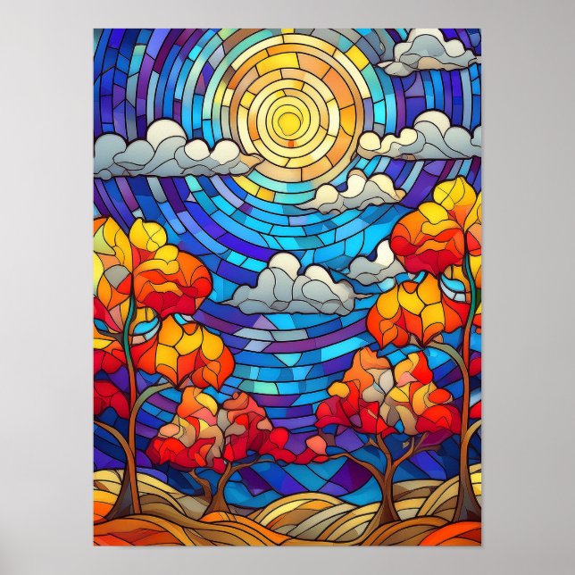 Efeito de Vidro, Poster de Arte Digital Moderna, A (Frente)