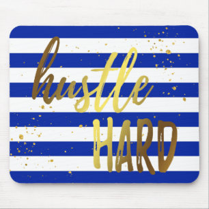 Efeito duro Mousepad da folha Dourado da convicç