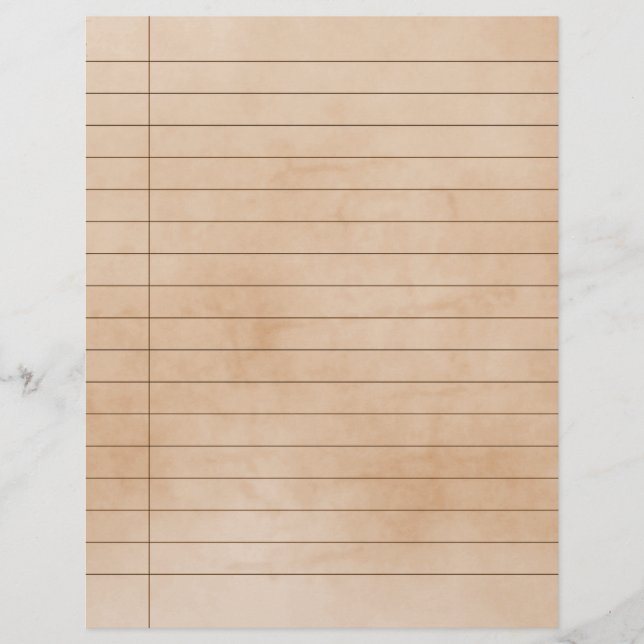 Efeito envelhecido Vintage Papel em Ordem (Frente)