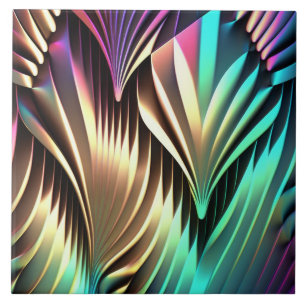 Efeito Iridescente Curvas Art Déco